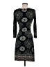 Max Studio Paisley Black Casual Dress Size XS - photo 2