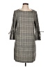 H&M Plaid Gray Casual Dress Size 12 - photo 1