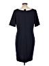 Merona Solid Blue Casual Dress Size L - photo 2