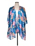 Umgee 100% Polyester Blue Kimono Size 1X - 2X - photo 1