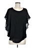 Unbranded Black Short Sleeve Blouse Size M - photo 1