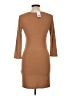 Forever 21 Solid Tan Casual Dress Size L - photo 2