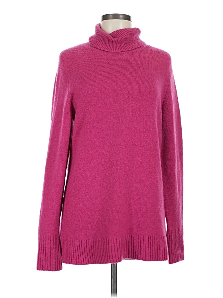 Pre-owned Jcrew Turtleneck Sweater In Pink