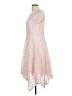 Elle 100% Polyester Pink Cocktail Dress Size L - photo 5