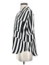 AYR Stripes Black Short Sleeve Silk Top Size S - photo 5