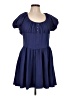 Unbranded 100% Polyester Solid Blue Casual Dress Size L - photo 1
