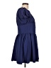 Unbranded 100% Polyester Solid Blue Casual Dress Size L - photo 4