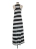 Ambiance Apparel Stripes Gray Casual Dress Size M - photo 2