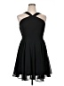 Lulus 100% Polyester Solid Black Cocktail Dress Size XL - photo 1
