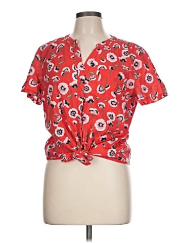 J.Crew Factory Store Short Sleeve Blouse (view 1)