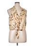 L'Agence Gold Sleeveless Blouse Size XL (4) - photo 1