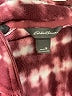 Eddie Bauer 100% Polyester Tie-dye Burgundy Pullover Sweater Size M - photo 7