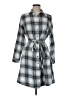 Torrid 100% Cotton Plaid Gray Casual Dress Size Med Plus (00) - photo 1