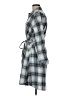 Torrid 100% Cotton Plaid Gray Casual Dress Size Med Plus (00) - photo 5