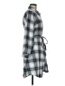 Torrid 100% Cotton Plaid Gray Casual Dress Size Med Plus (00) - photo 4