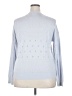 LC Lauren Conrad Polka Dots Blue Pullover Sweater Size XXL - photo 2