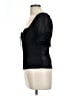 Reformation 100% Viscose Black Short Sleeve Top Size 10 - photo 5