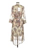 Dixie Print Tan Casual Dress Size M - photo 2