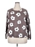 Sanctuary Floral Gray Pullover Sweater Size 2X - photo 1