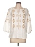 Talbots Ivory 3/4 Sleeve Blouse Size L (petite) - photo 1