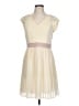 Minuet 100% Polyester Chevron-herringbone Solid Ivory Cocktail Dress Size L - photo 1
