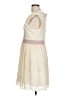 Minuet 100% Polyester Chevron-herringbone Solid Ivory Cocktail Dress Size L - photo 5