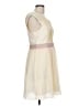 Minuet 100% Polyester Chevron-herringbone Solid Ivory Cocktail Dress Size L - photo 4