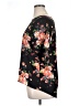 Papermoon 100% Polyester Floral Black Short Sleeve Blouse Size XL - photo 5