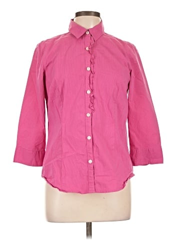 G.H. Bass & Co. 3/4 Sleeve Button-Down Shirt (view 1)
