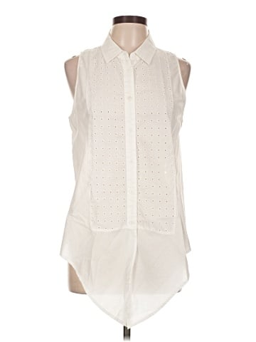 Equipment Sleeveless Button-Down Shirt (view 1)