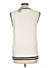 Assorted Brands 100% Cotton Solid Ivory Sweater Vest Size L (estimated) - photo 2