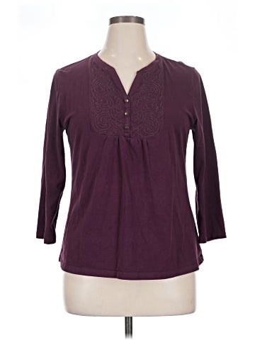 Croft & Barrow 3/4 Sleeve Top (view 1)