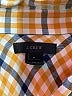 J.Crew 100% Cotton Plaid Tan 3/4 Sleeve Button-Down Shirt Size 8 - photo 4