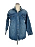 Just Fab 100% Cotton Blue Denim Jacket Size XXL - photo 1