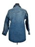Just Fab 100% Cotton Blue Denim Jacket Size XXL - photo 2