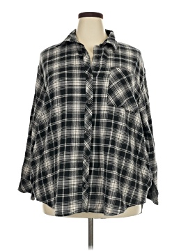 Wild Fable 3/4 Sleeve Button-Down Shirt (view 1)
