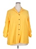 White Stag Yellow 3/4 Sleeve Button-Down Shirt Size 20 - photo 1