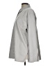 Lizsport 100% Polyester Solid Gray Long Sleeve Blouse Size L - photo 5