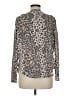 Bobeau Animal Print Gray Cardigan Size M - photo 2