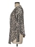 Bobeau Animal Print Gray Cardigan Size M - photo 5