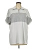Unbranded Silver Short Sleeve Polo Size L - photo 1