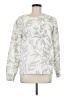 Downeast Floral Silver Pullover Sweater Size M - photo 1