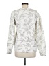 Downeast Floral Silver Pullover Sweater Size M - photo 2