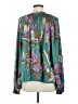 Current Air 100% Polyester Teal Long Sleeve Blouse Size M - photo 2
