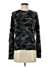 Aqua 100% Cashmere Camo Black Gray Cashmere Pullover Sweater Size XS - photo 1