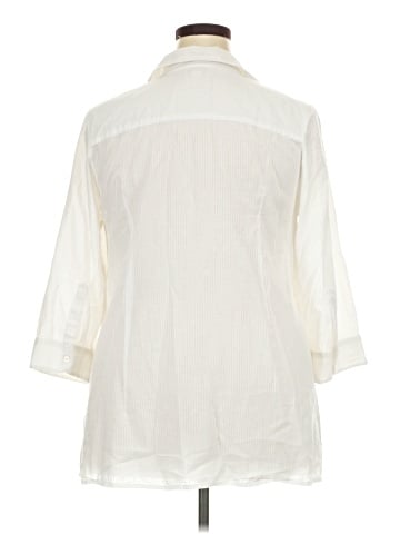 Charter Club 3/4 Sleeve Button-Down Shirt (view 2)