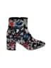 CATHERINE Catherine Malandrino Floral Black Ankle Boots Size 7 - photo 1