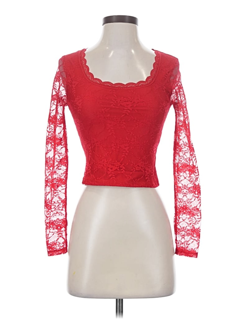 Pre-owned Madden Nyc 3/4 Sleeve T-shirt In Red