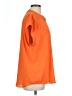 Cynthia Steffe 100% Polyester Orange Short Sleeve Blouse Size L - photo 4