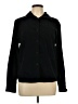 tangents 100% Polyester Black Long Sleeve Blouse Size L - photo 1